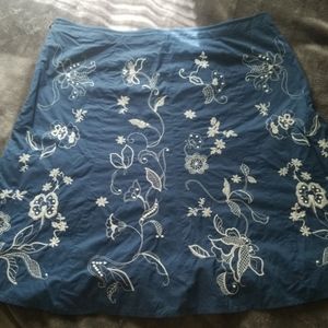 Antique blue Ann Taylor skirt